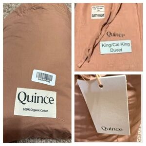 NEW Quince Organic Cotton Duvet Cover. King/ Cali King